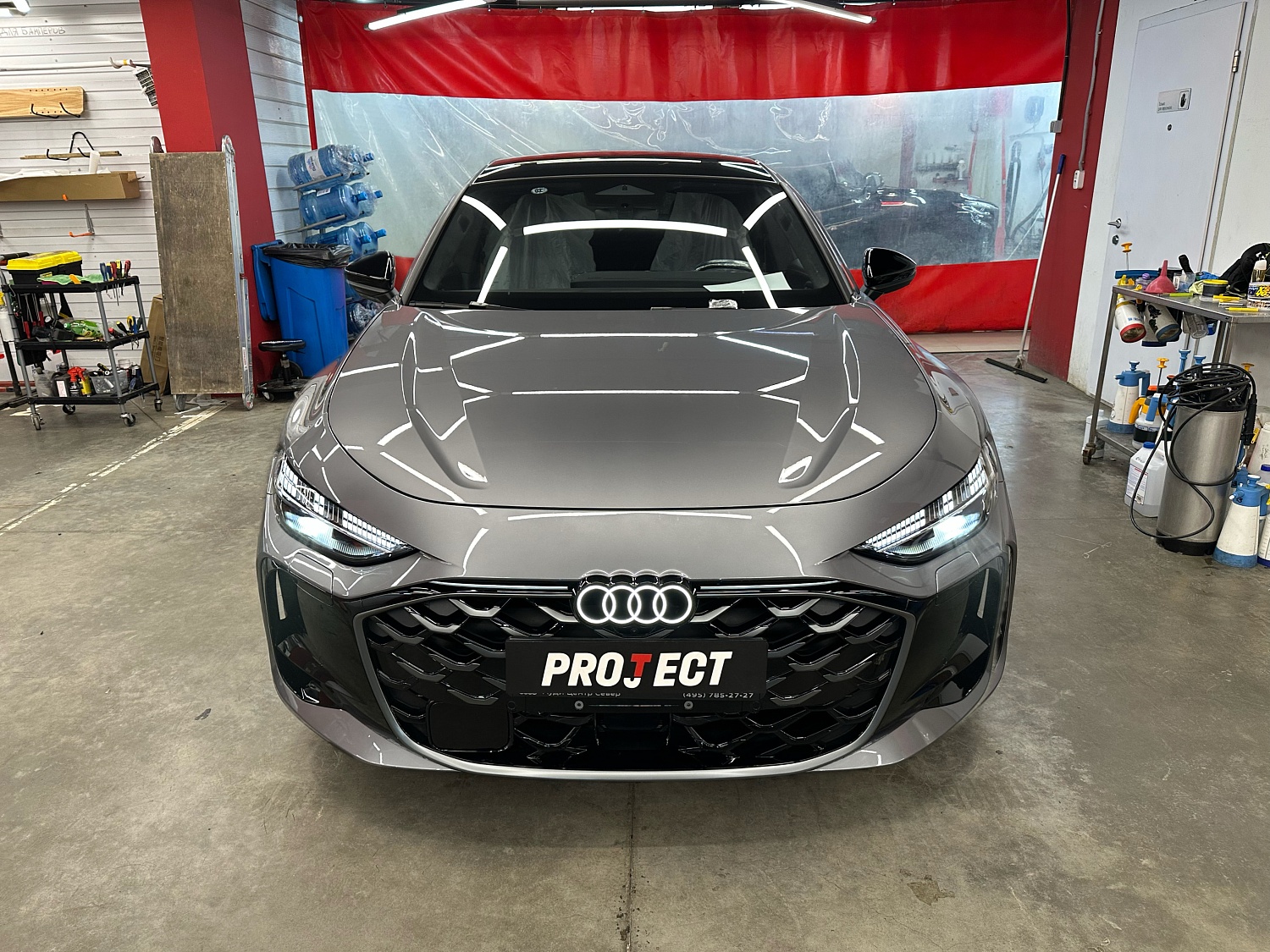 Audi A5L - оклейка матовой защитной пленкой