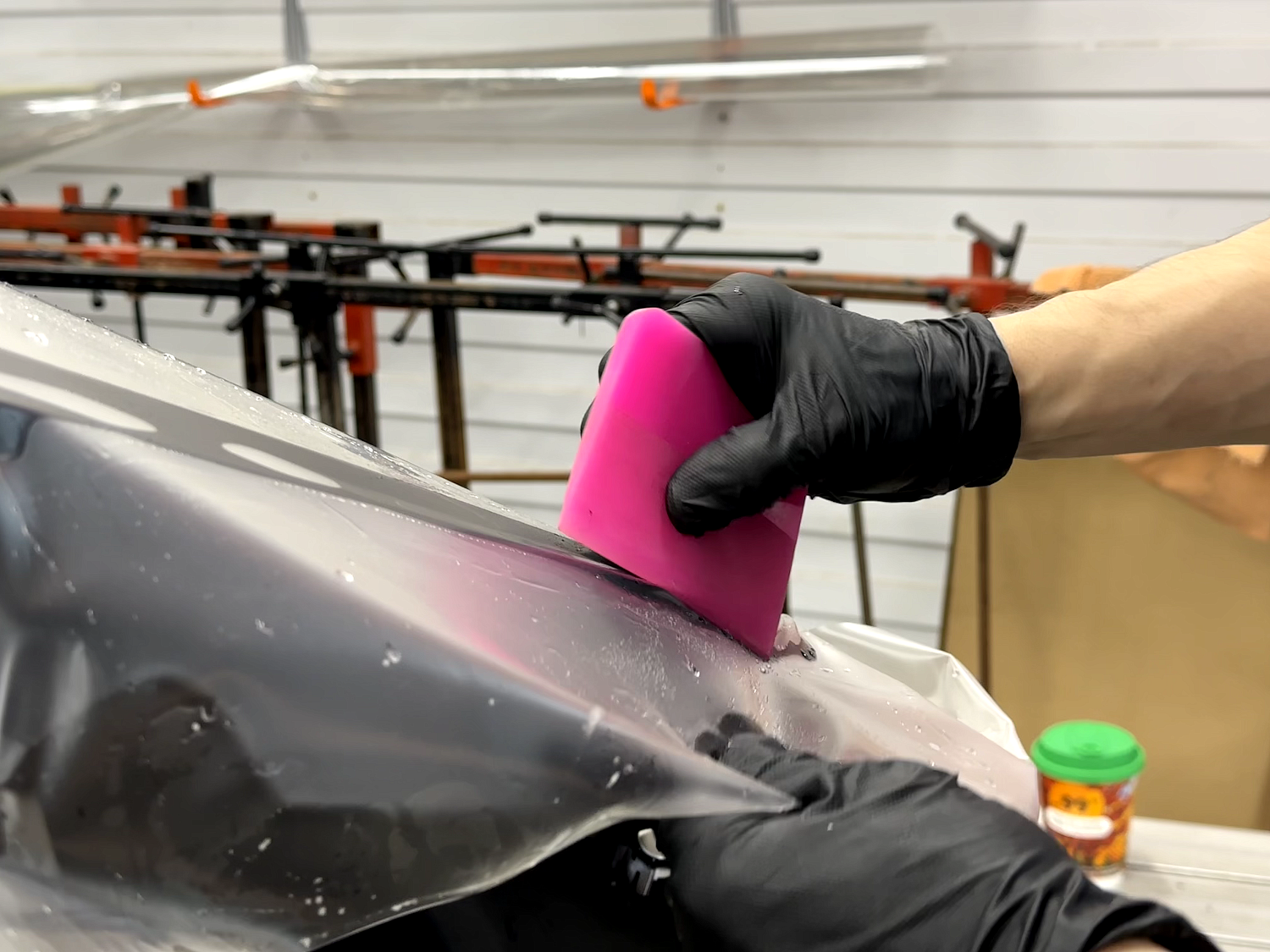 Audi A5L - оклейка матовой защитной пленкой