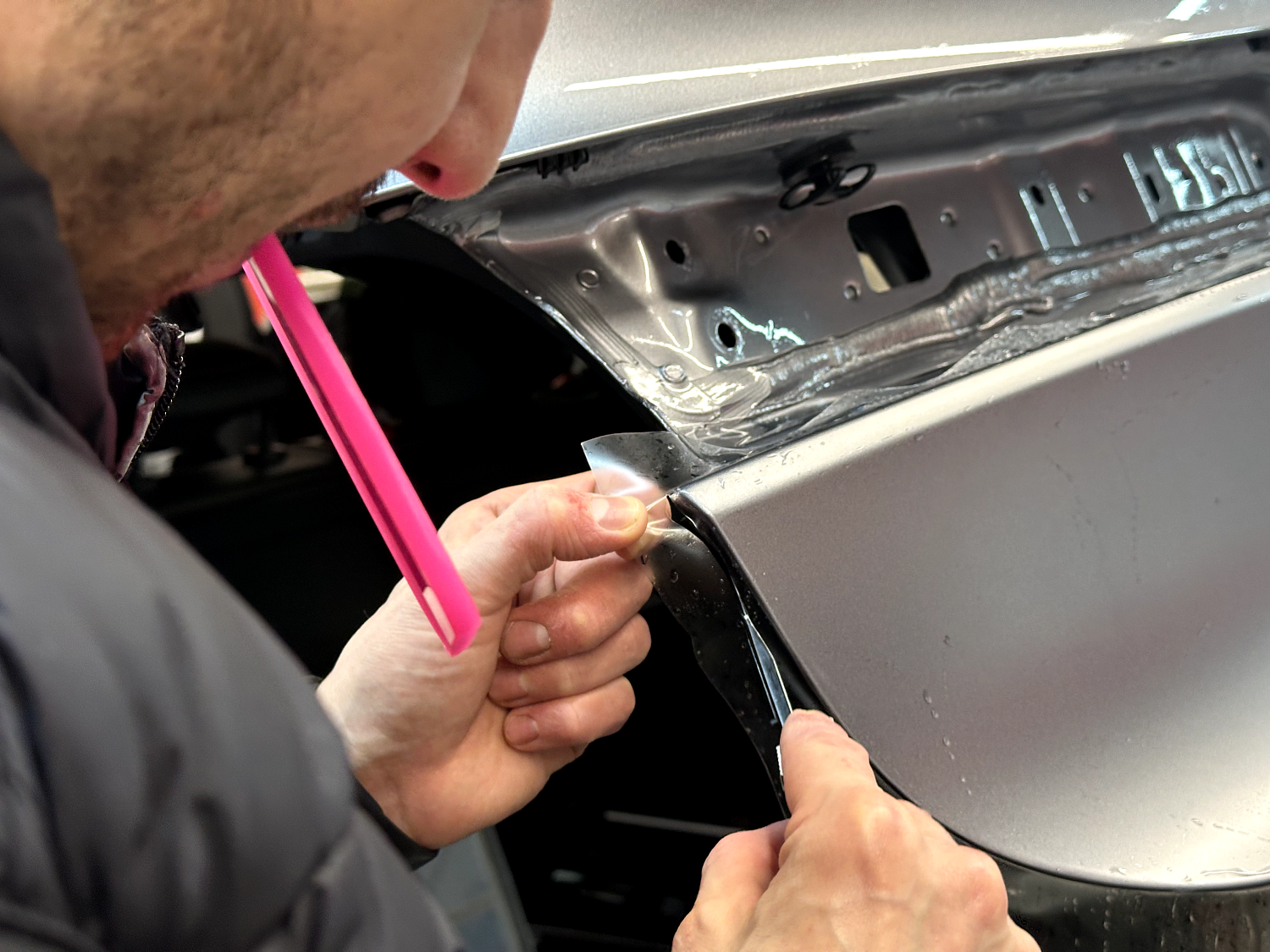 Audi A5L - оклейка матовой защитной пленкой