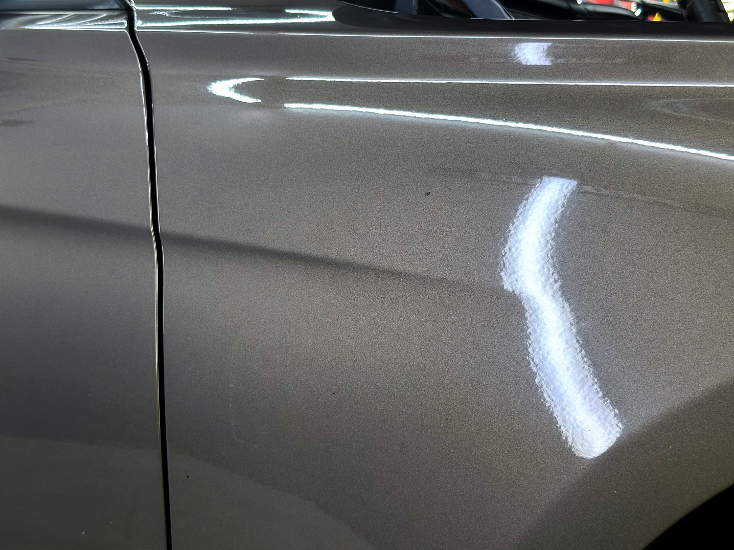 Устранение вмятины на BMW 3