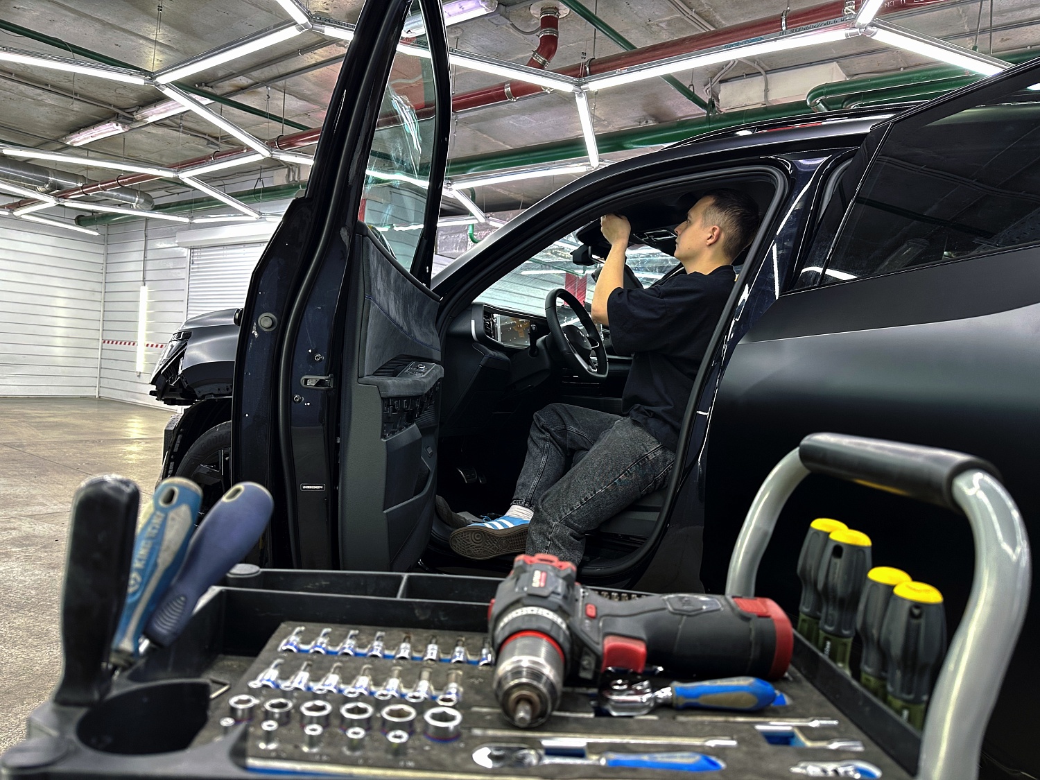 Volkswagen Teramont - оклейка матовой защитной пленкой