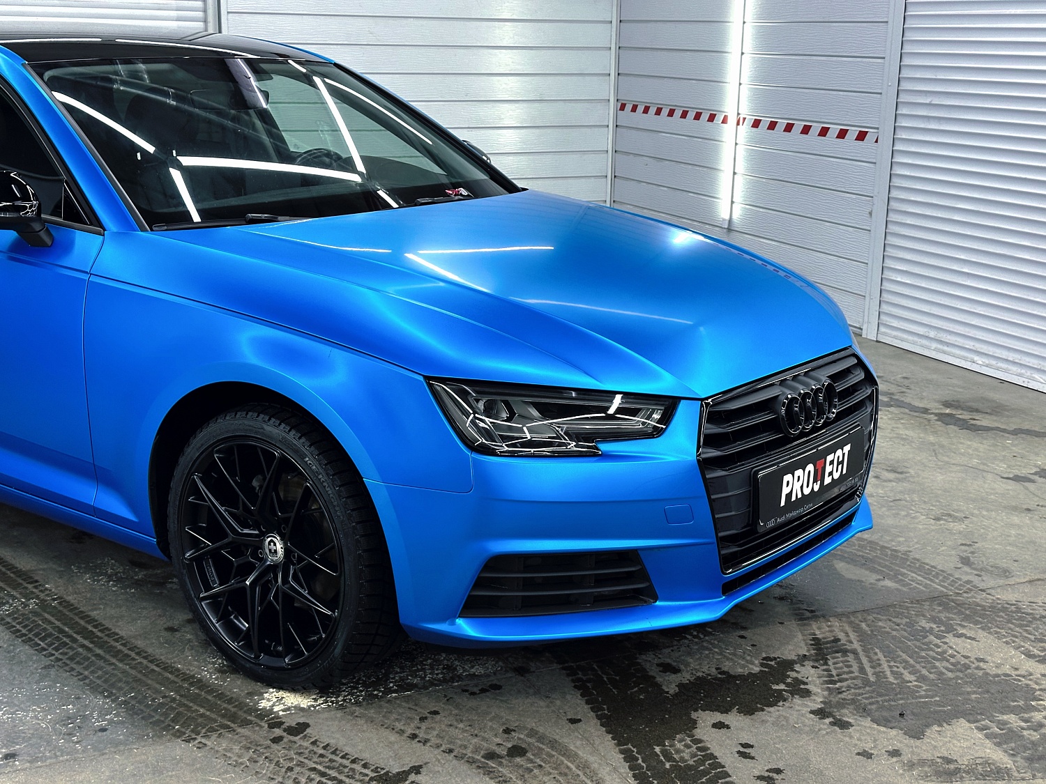 Смена цвета на Audi A4