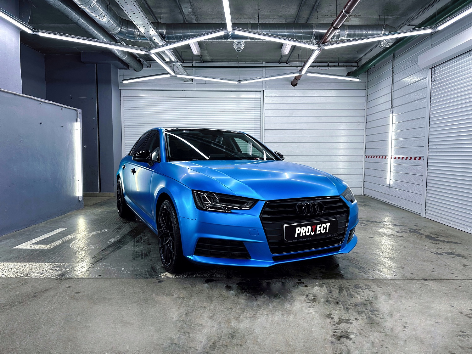 Смена цвета на Audi A4