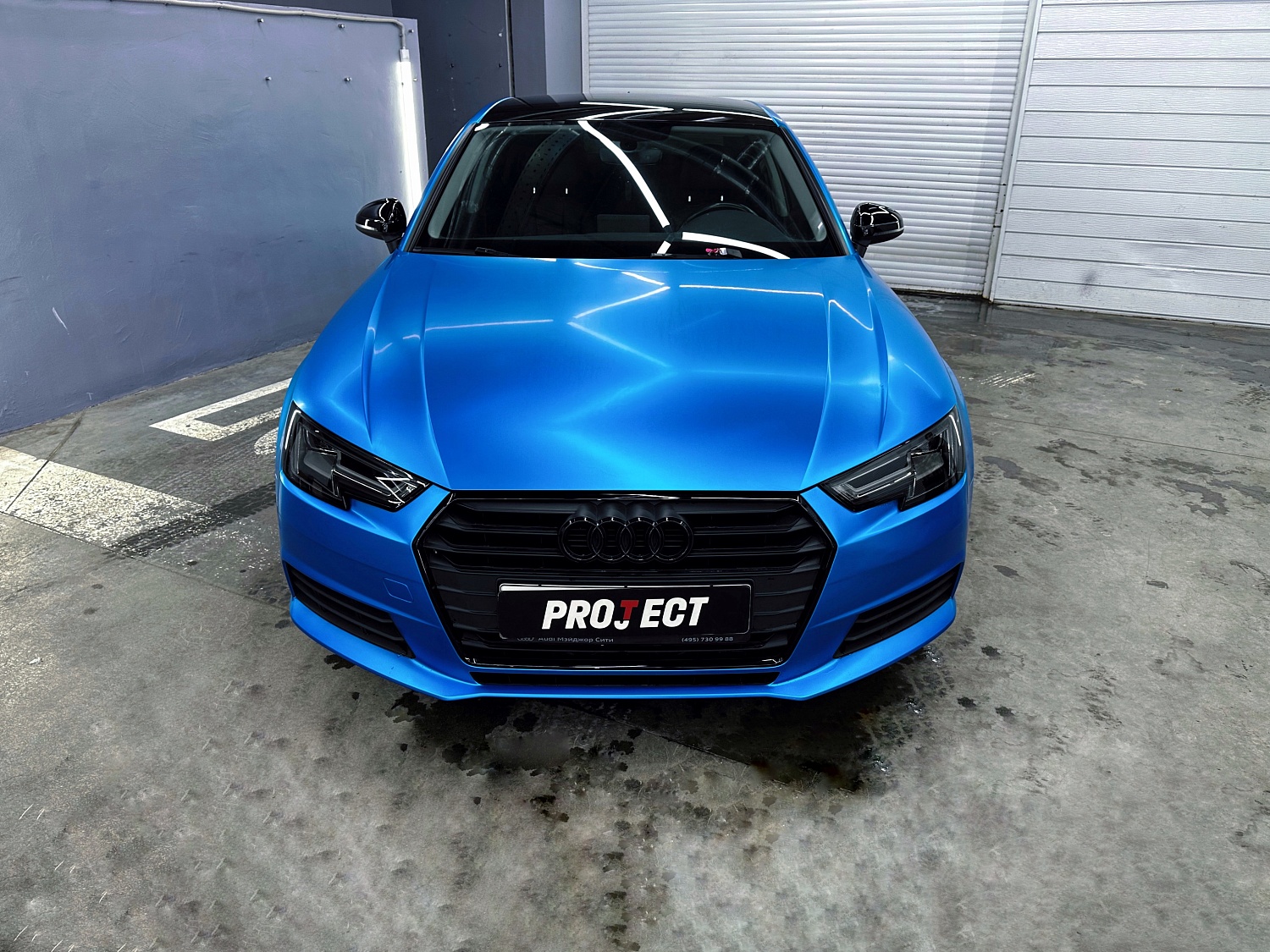 Смена цвета на Audi A4